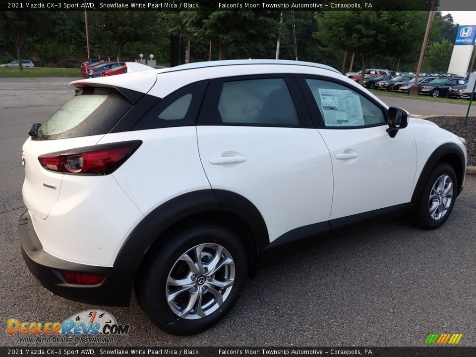 2021 Mazda CX-3 Sport AWD Snowflake White Pearl Mica / Black Photo #2