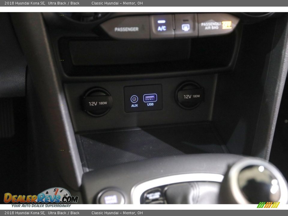 2018 Hyundai Kona SE Ultra Black / Black Photo #12