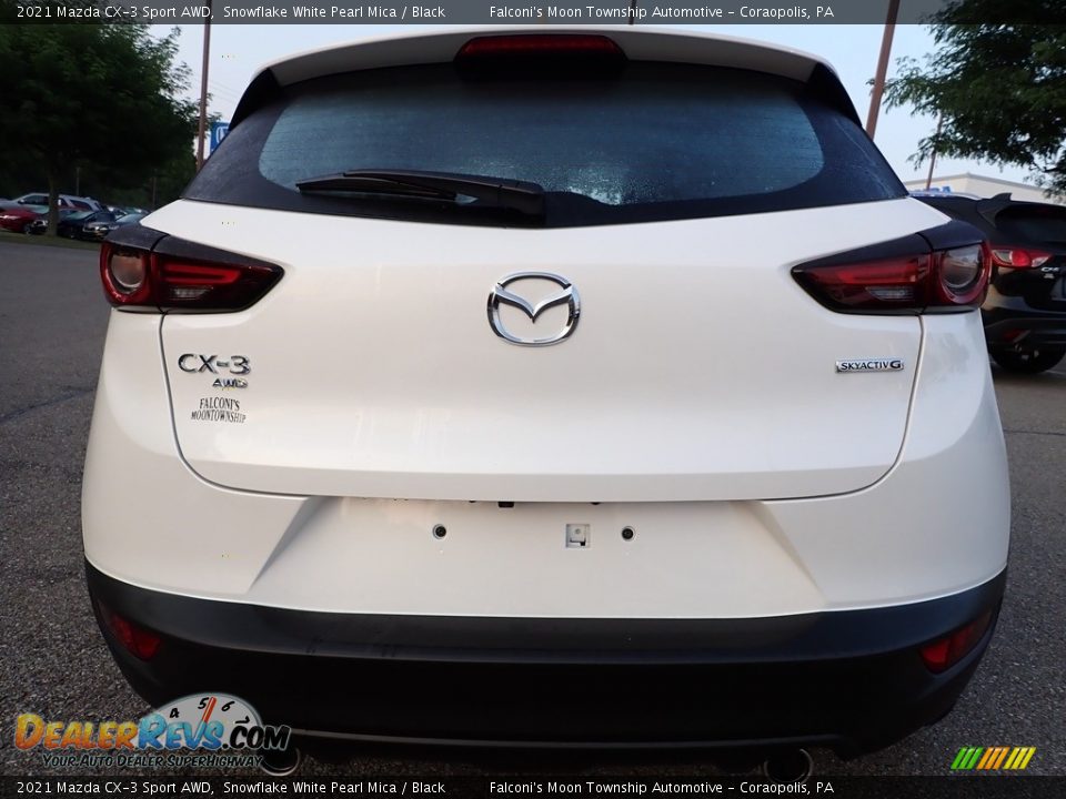 2021 Mazda CX-3 Sport AWD Snowflake White Pearl Mica / Black Photo #3