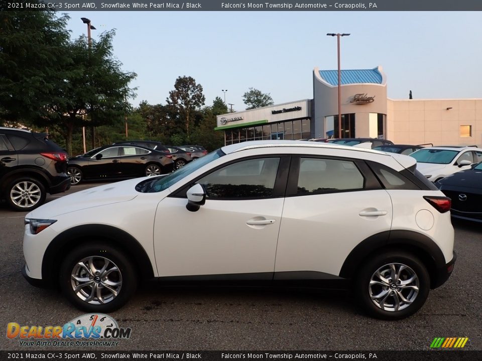 2021 Mazda CX-3 Sport AWD Snowflake White Pearl Mica / Black Photo #6