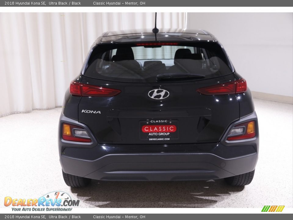 2018 Hyundai Kona SE Ultra Black / Black Photo #17