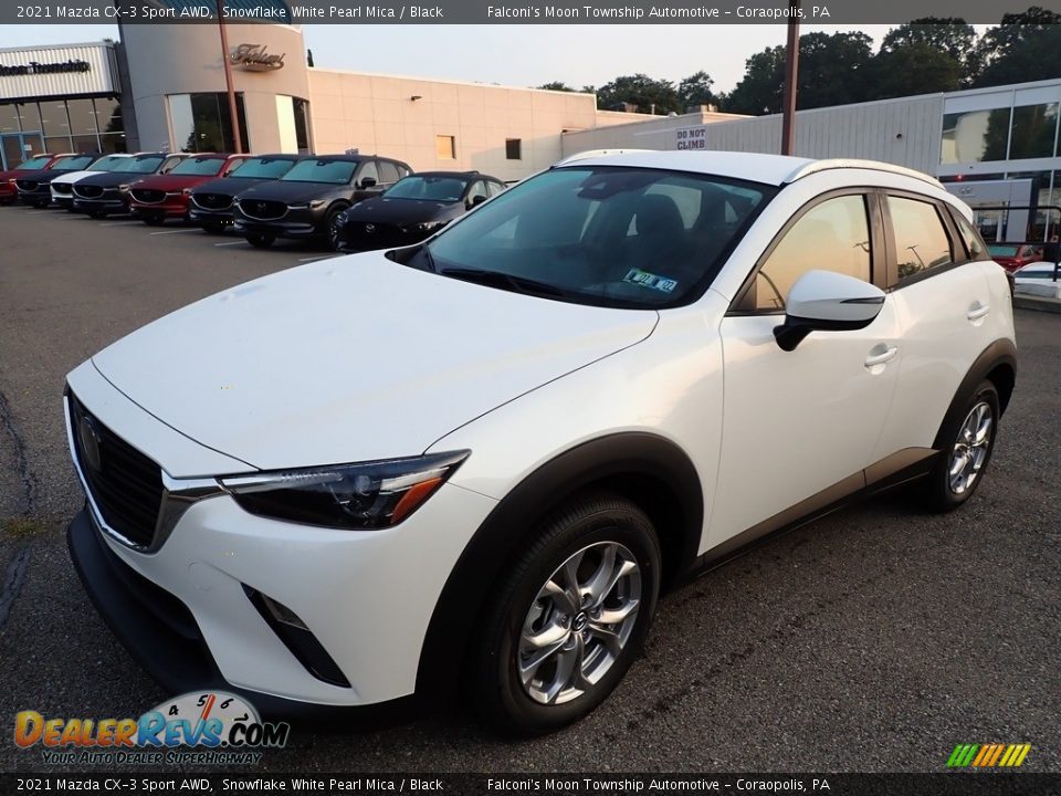 2021 Mazda CX-3 Sport AWD Snowflake White Pearl Mica / Black Photo #7