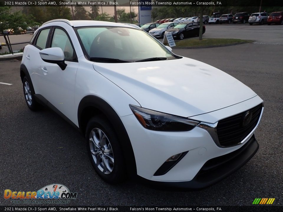 2021 Mazda CX-3 Sport AWD Snowflake White Pearl Mica / Black Photo #9