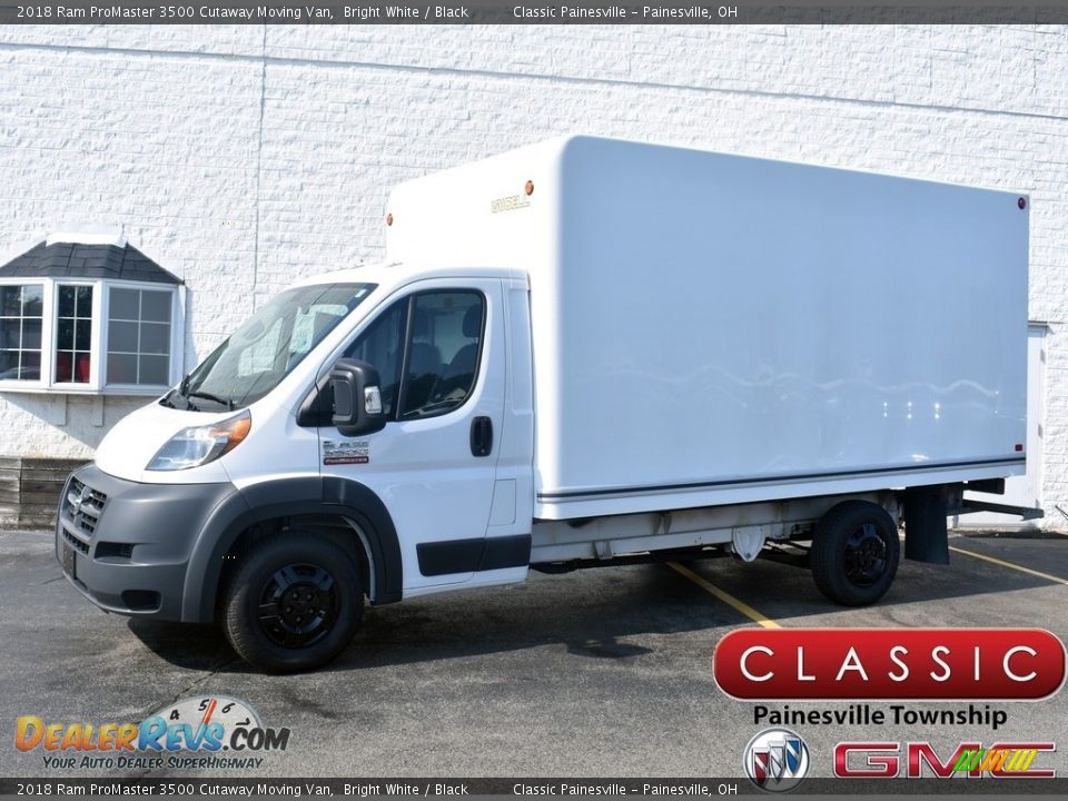 2018 Ram ProMaster 3500 Cutaway Moving Van Bright White / Black Photo #1