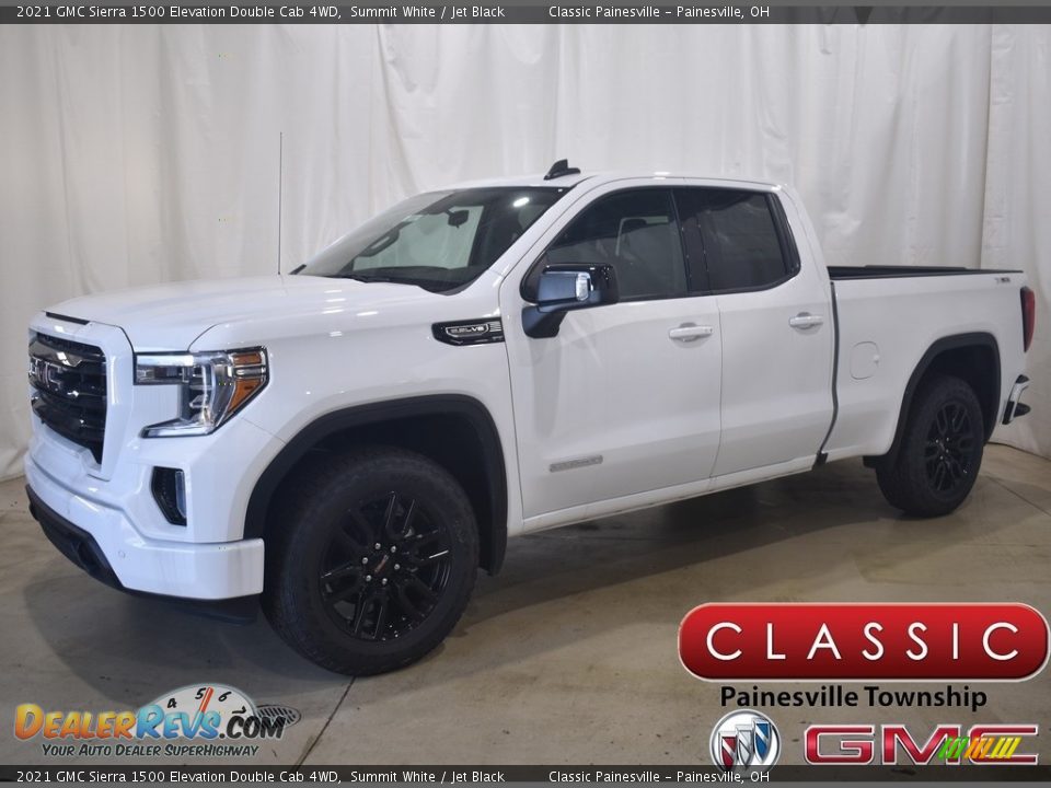 2021 GMC Sierra 1500 Elevation Double Cab 4WD Summit White / Jet Black Photo #1