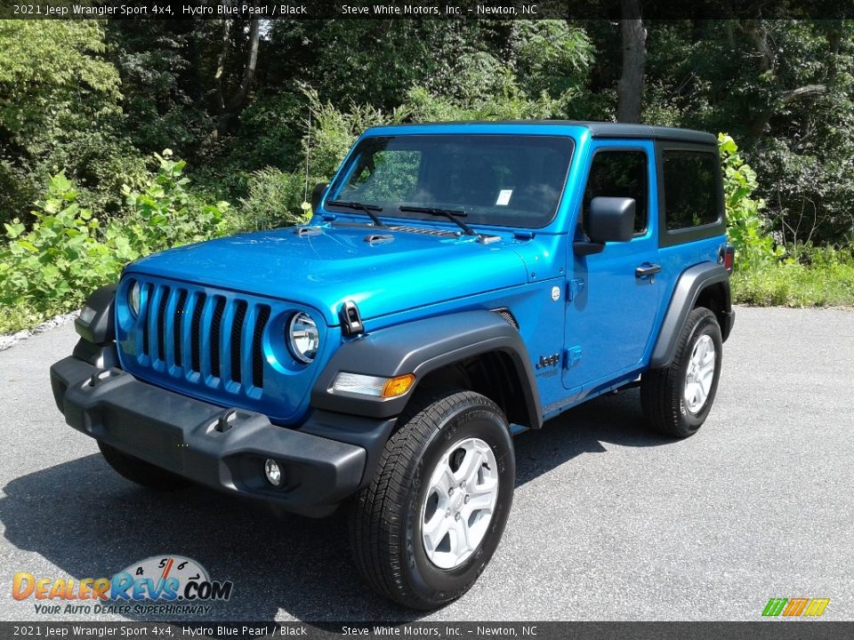 2021 Jeep Wrangler Sport 4x4 Hydro Blue Pearl / Black Photo #2