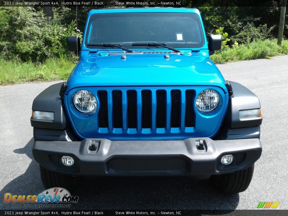 2021 Jeep Wrangler Sport 4x4 Hydro Blue Pearl / Black Photo #3