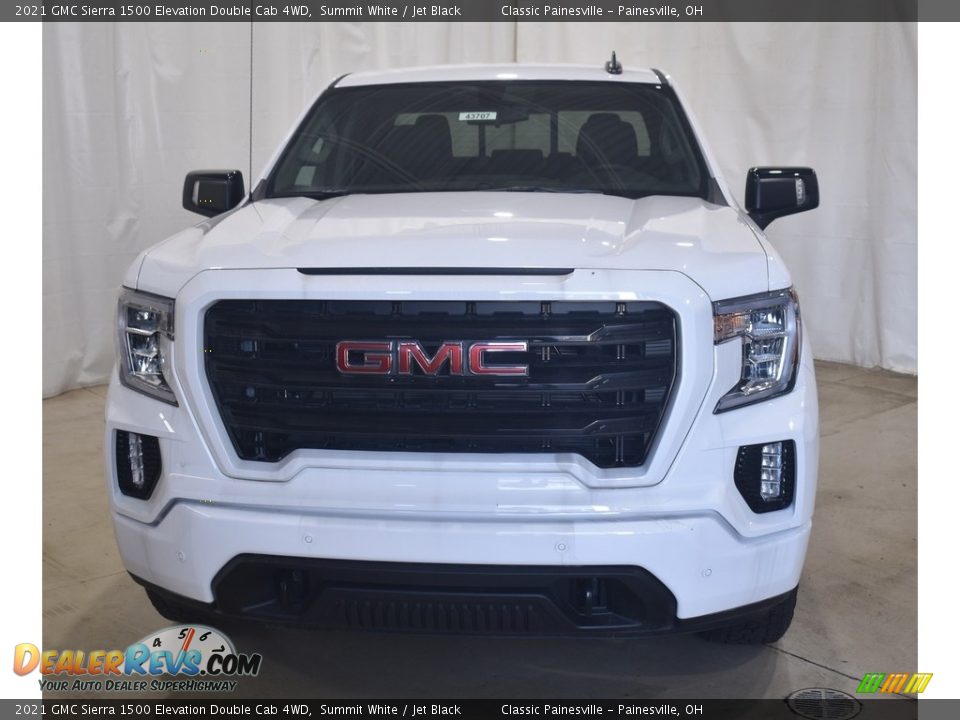 2021 GMC Sierra 1500 Elevation Double Cab 4WD Summit White / Jet Black Photo #4