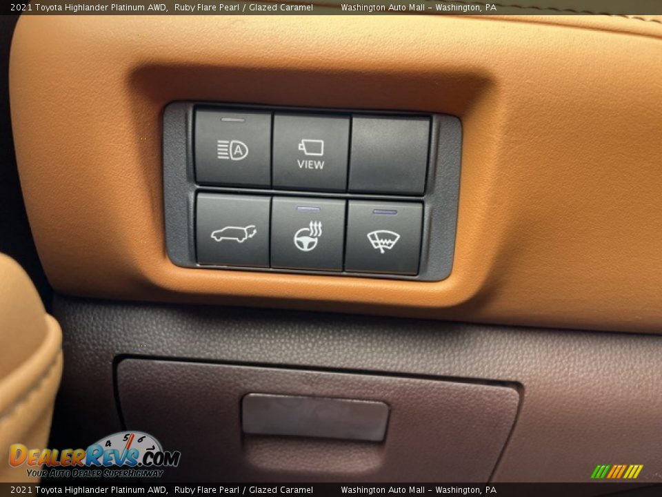 2021 Toyota Highlander Platinum AWD Ruby Flare Pearl / Glazed Caramel Photo #24