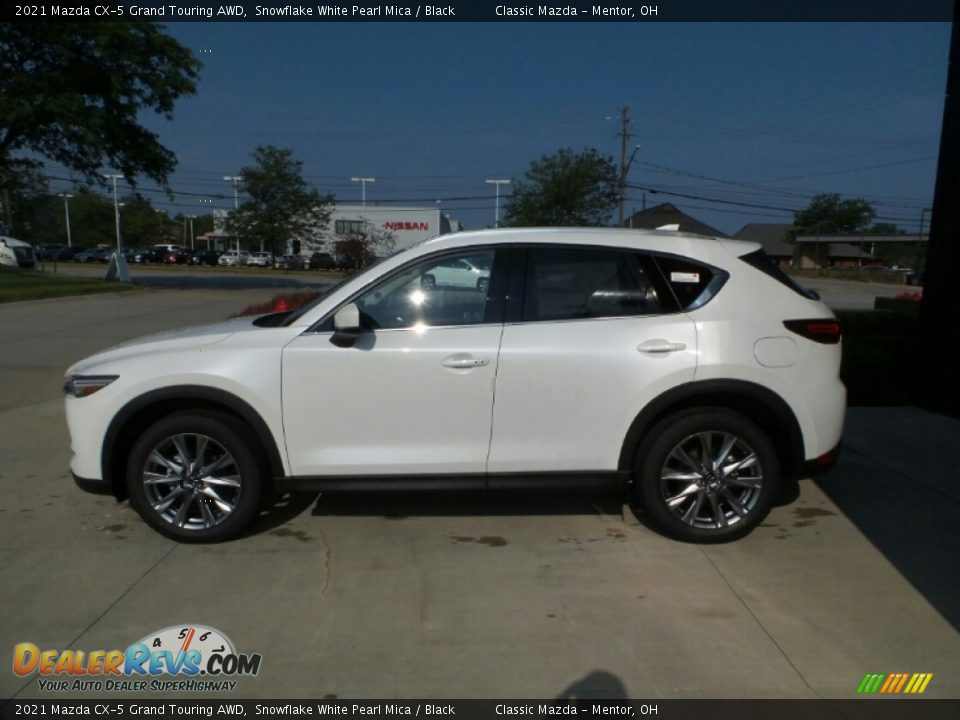 2021 Mazda CX-5 Grand Touring AWD Snowflake White Pearl Mica / Black Photo #6