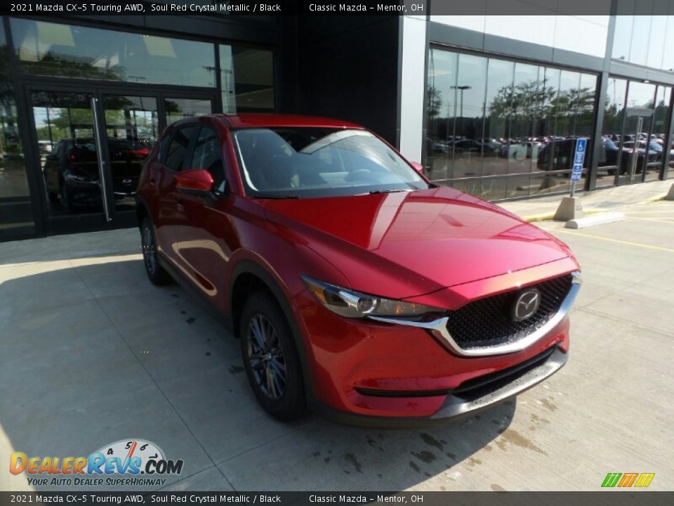 2021 Mazda CX-5 Touring AWD Soul Red Crystal Metallic / Black Photo #1