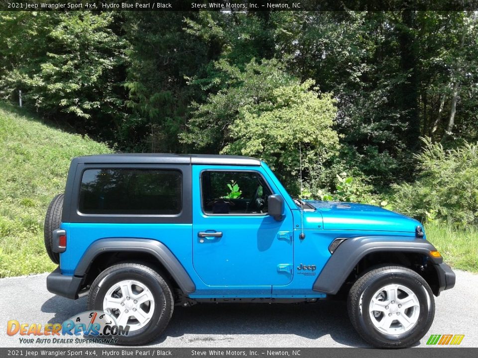 Hydro Blue Pearl 2021 Jeep Wrangler Sport 4x4 Photo #5