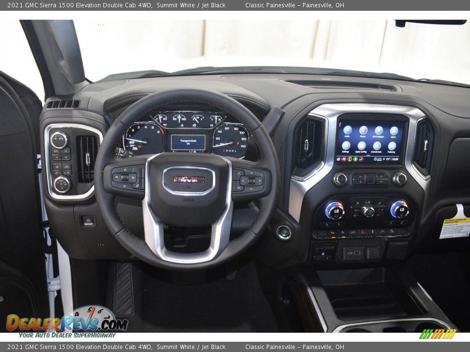 2021 GMC Sierra 1500 Elevation Double Cab 4WD Summit White / Jet Black Photo #8