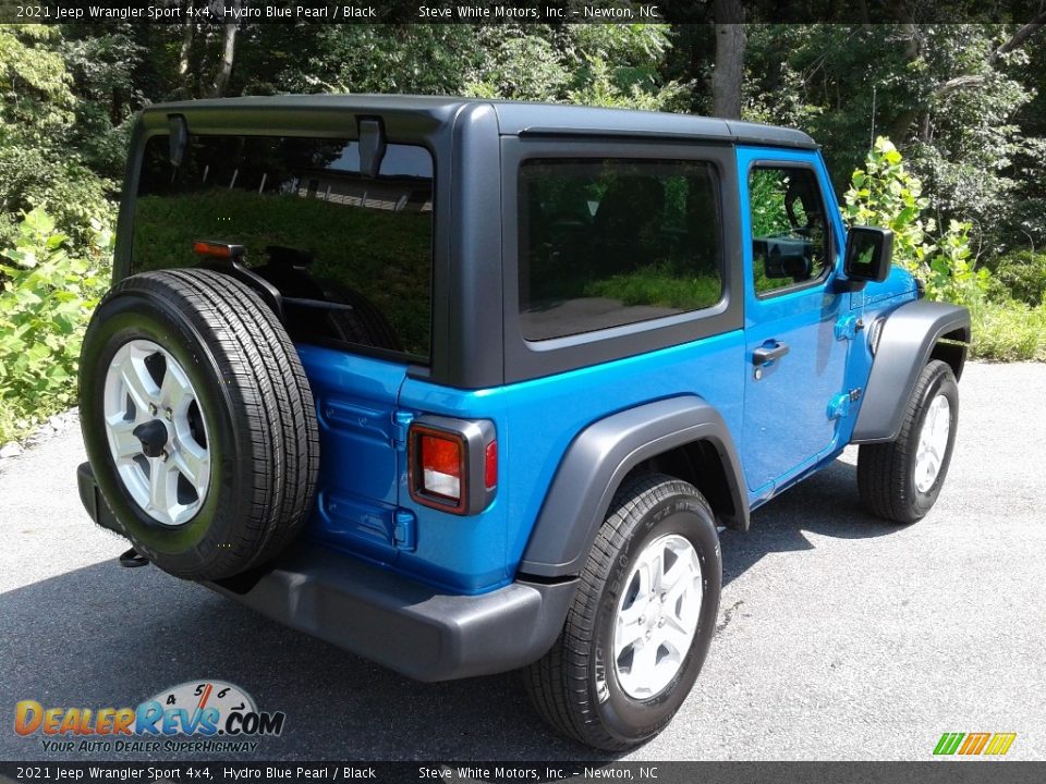 2021 Jeep Wrangler Sport 4x4 Hydro Blue Pearl / Black Photo #6