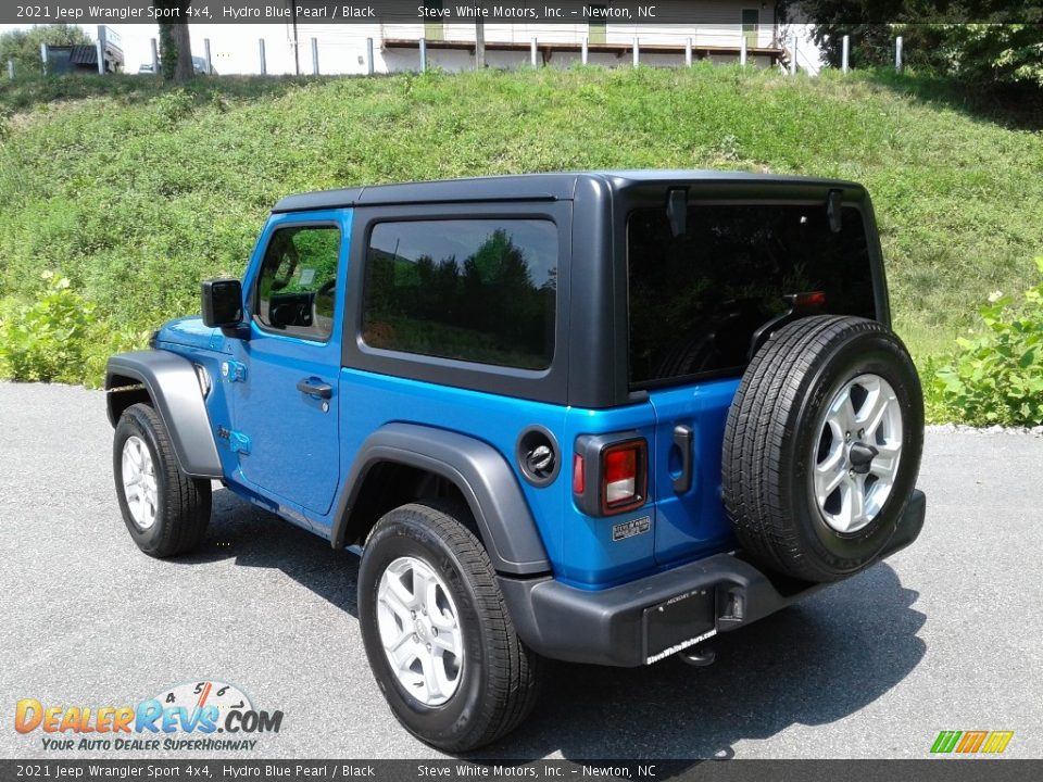 2021 Jeep Wrangler Sport 4x4 Hydro Blue Pearl / Black Photo #8