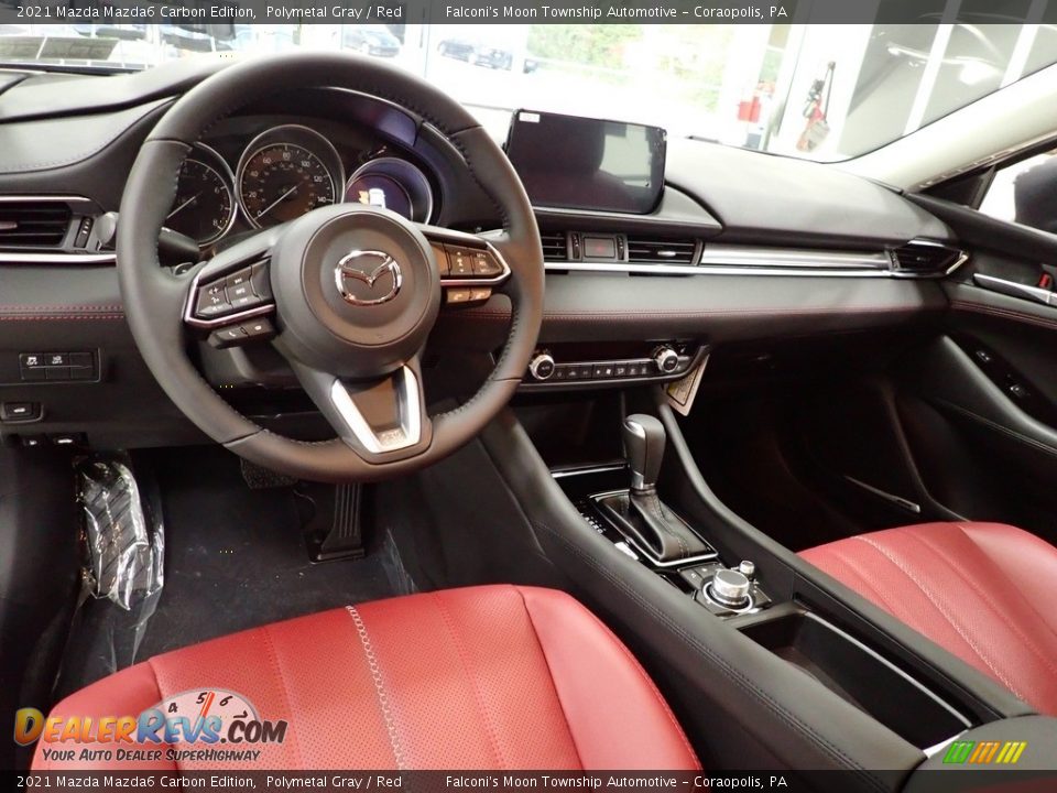 Red Interior - 2021 Mazda Mazda6 Carbon Edition Photo #12