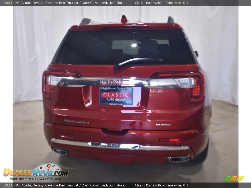 2021 GMC Acadia Denali Cayenne Red Tintcoat / Dark Galvanized/Light Shale Photo #3