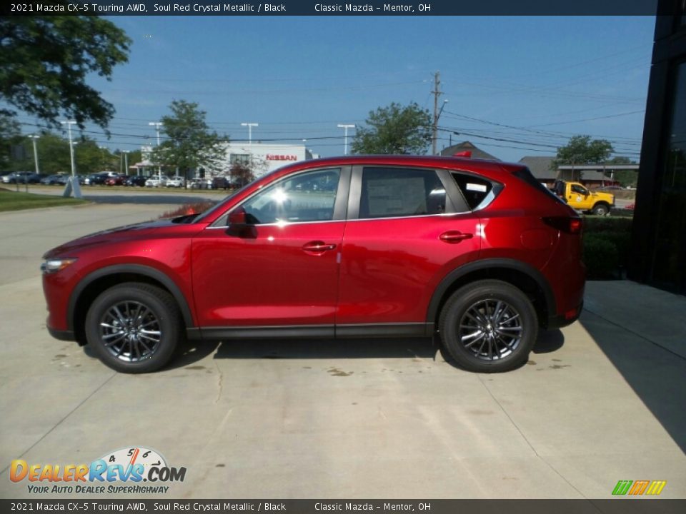 2021 Mazda CX-5 Touring AWD Soul Red Crystal Metallic / Black Photo #6