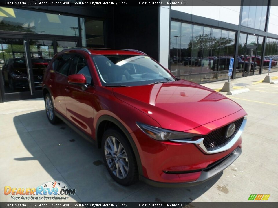 2021 Mazda CX-5 Grand Touring AWD Soul Red Crystal Metallic / Black Photo #1