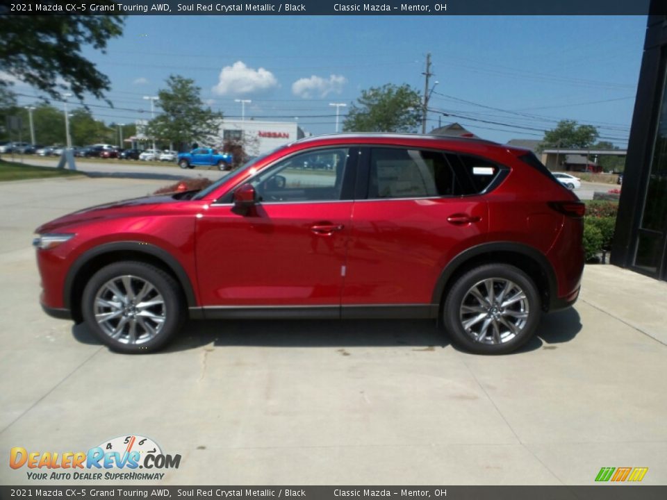 2021 Mazda CX-5 Grand Touring AWD Soul Red Crystal Metallic / Black Photo #6