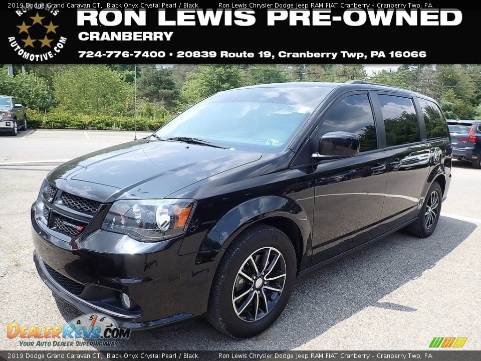 2019 Dodge Grand Caravan GT Black Onyx Crystal Pearl / Black Photo #1