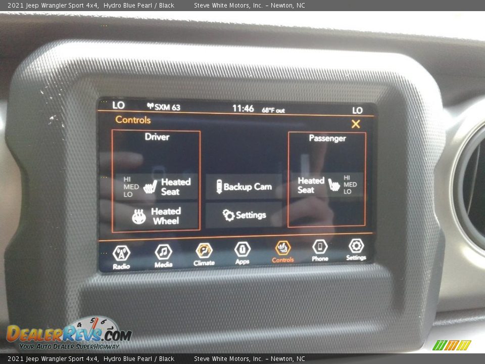 Controls of 2021 Jeep Wrangler Sport 4x4 Photo #22