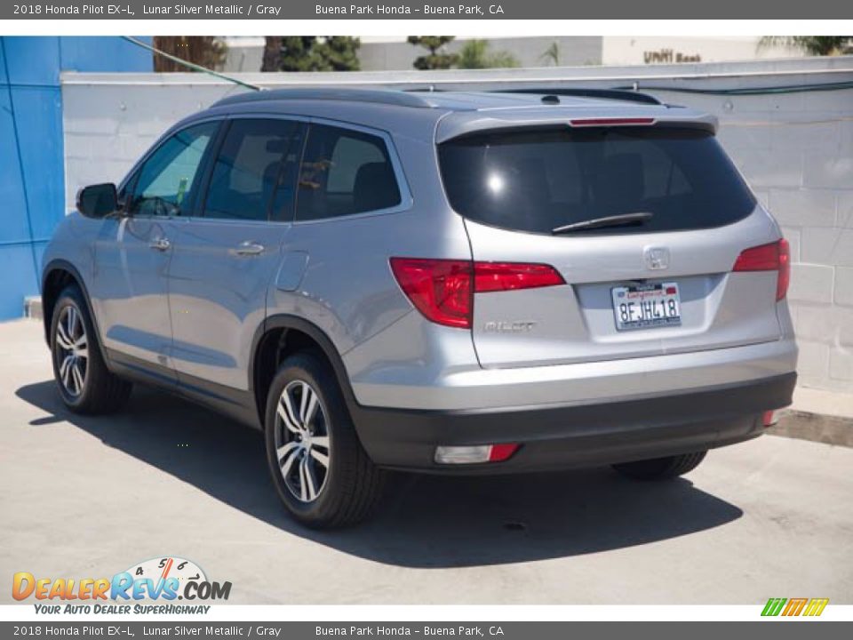 2018 Honda Pilot EX-L Lunar Silver Metallic / Gray Photo #2