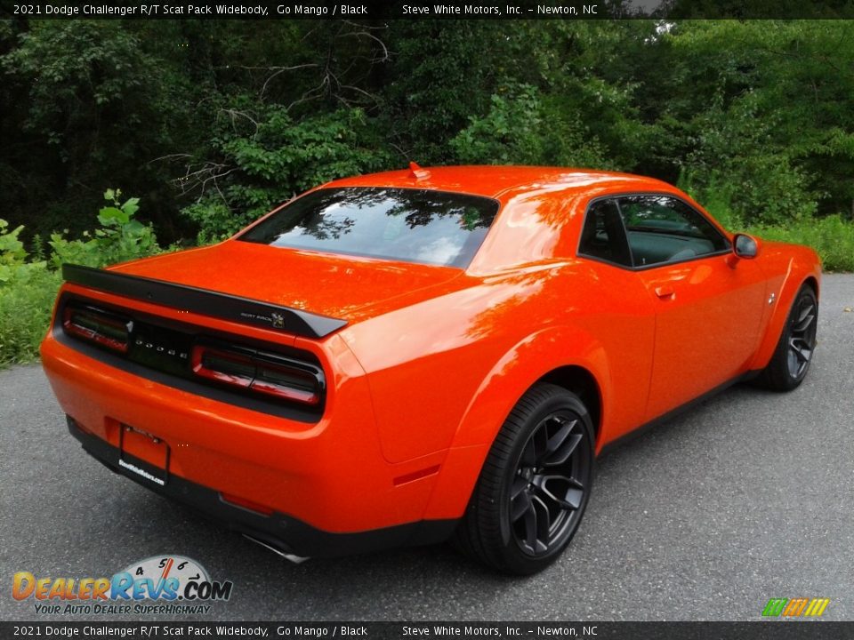 2021 Dodge Challenger R/T Scat Pack Widebody Go Mango / Black Photo #6