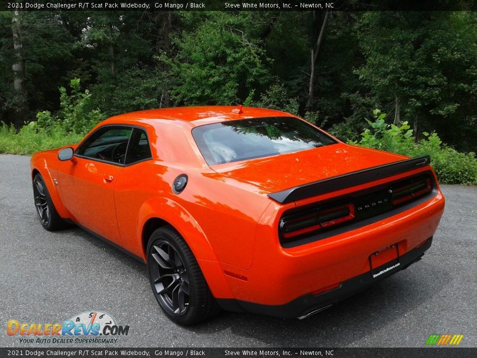 2021 Dodge Challenger R/T Scat Pack Widebody Go Mango / Black Photo #8