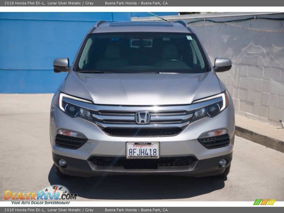 2018 Honda Pilot EX-L Lunar Silver Metallic / Gray Photo #7