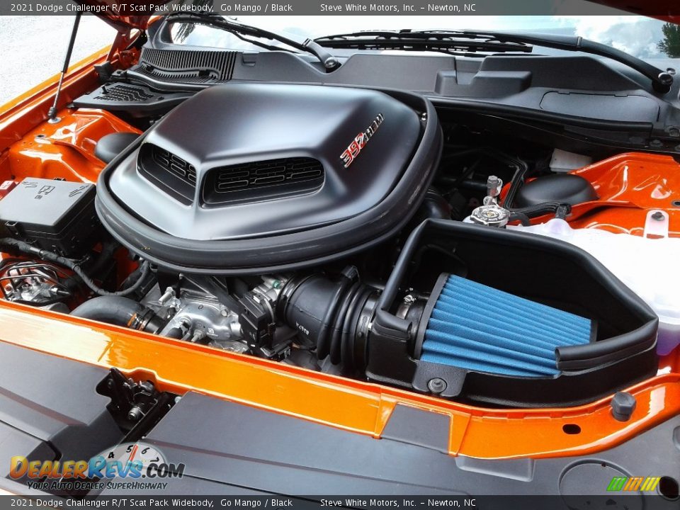 2021 Dodge Challenger R/T Scat Pack Widebody 392 SRT 6.4 Liter HEMI OHV-16 Valve VVT MDS V8 Engine Photo #9