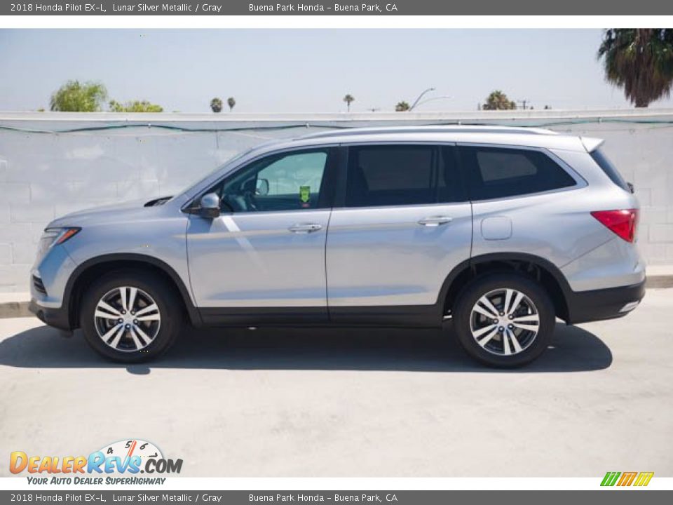 Lunar Silver Metallic 2018 Honda Pilot EX-L Photo #8