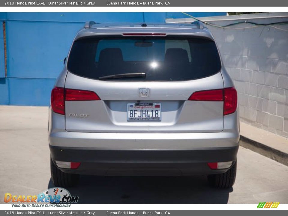 2018 Honda Pilot EX-L Lunar Silver Metallic / Gray Photo #9