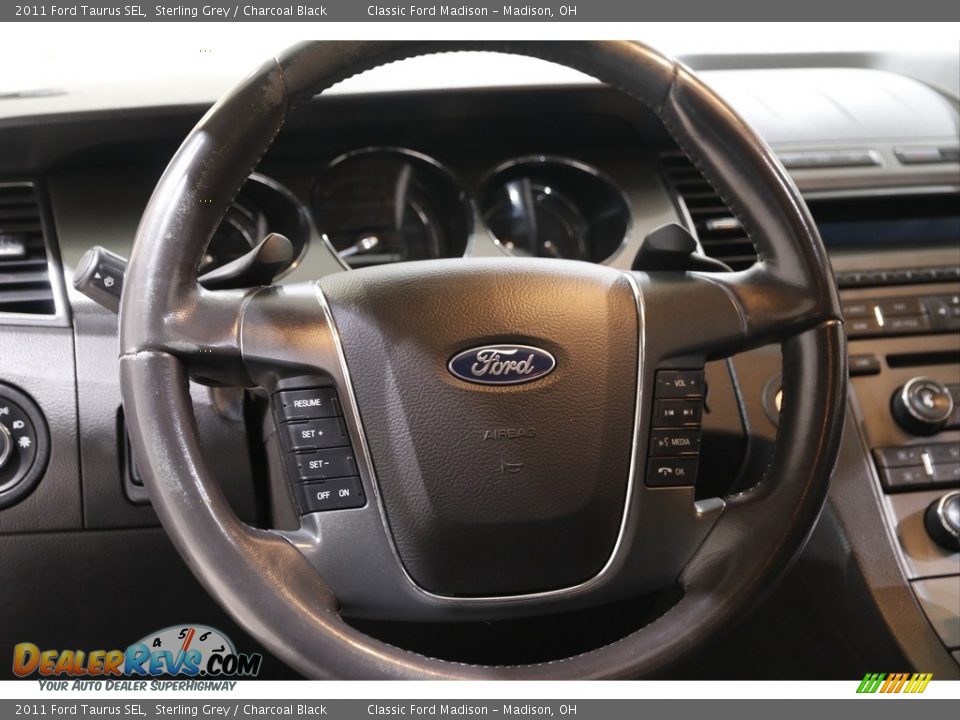 2011 Ford Taurus SEL Sterling Grey / Charcoal Black Photo #7