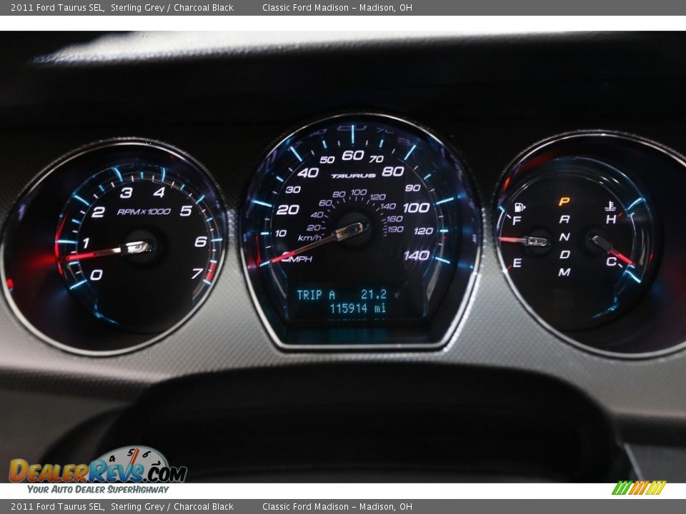 2011 Ford Taurus SEL Sterling Grey / Charcoal Black Photo #8