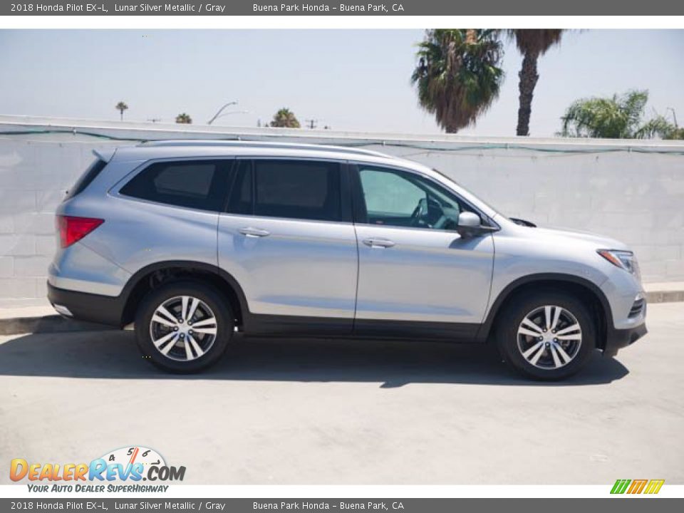 2018 Honda Pilot EX-L Lunar Silver Metallic / Gray Photo #12