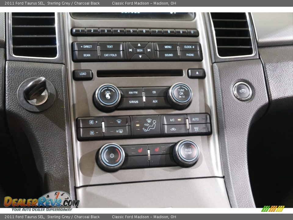 2011 Ford Taurus SEL Sterling Grey / Charcoal Black Photo #12