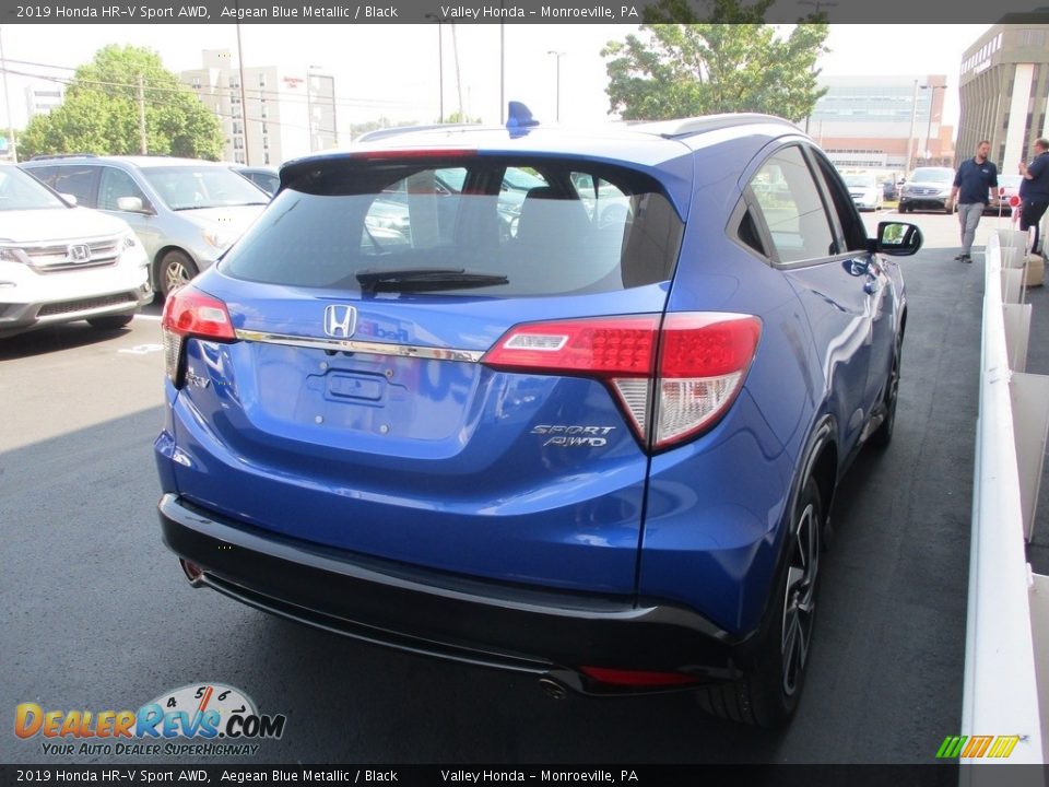 2019 Honda HR-V Sport AWD Aegean Blue Metallic / Black Photo #5