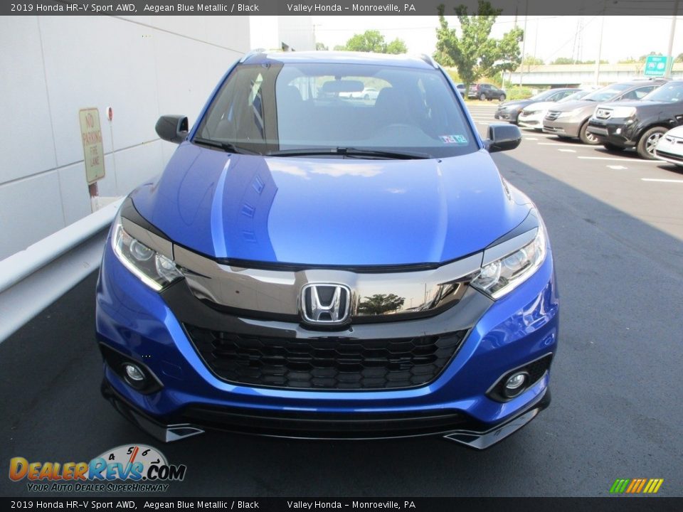 2019 Honda HR-V Sport AWD Aegean Blue Metallic / Black Photo #8