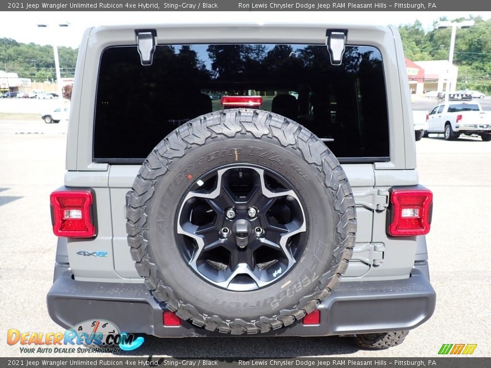 2021 Jeep Wrangler Unlimited Rubicon 4xe Hybrid Sting-Gray / Black Photo #4