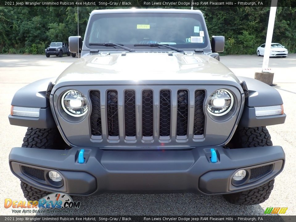 2021 Jeep Wrangler Unlimited Rubicon 4xe Hybrid Sting-Gray / Black Photo #9