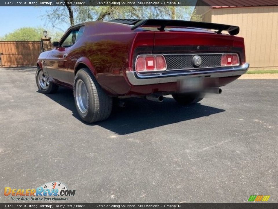 1973 Ford Mustang Hardtop Ruby Red / Black Photo #6