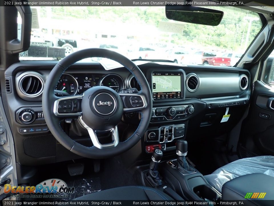 Dashboard of 2021 Jeep Wrangler Unlimited Rubicon 4xe Hybrid Photo #13