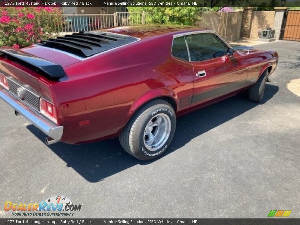 1973 Ford Mustang Hardtop Ruby Red / Black Photo #7