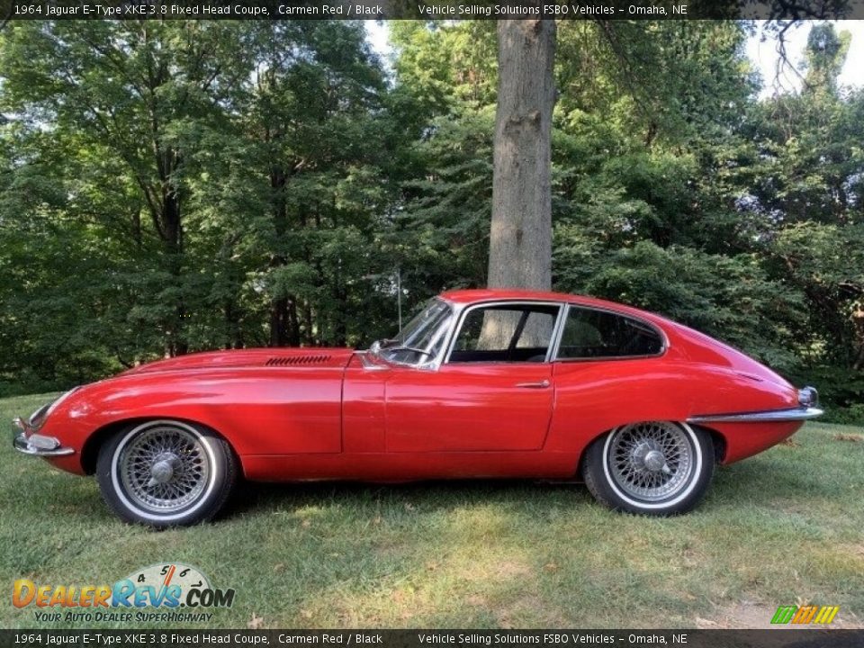 Carmen Red 1964 Jaguar E-Type XKE 3.8 Fixed Head Coupe Photo #1