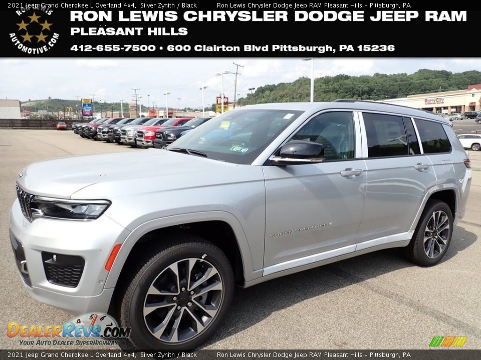 2021 Jeep Grand Cherokee L Overland 4x4 Silver Zynith / Black Photo #1