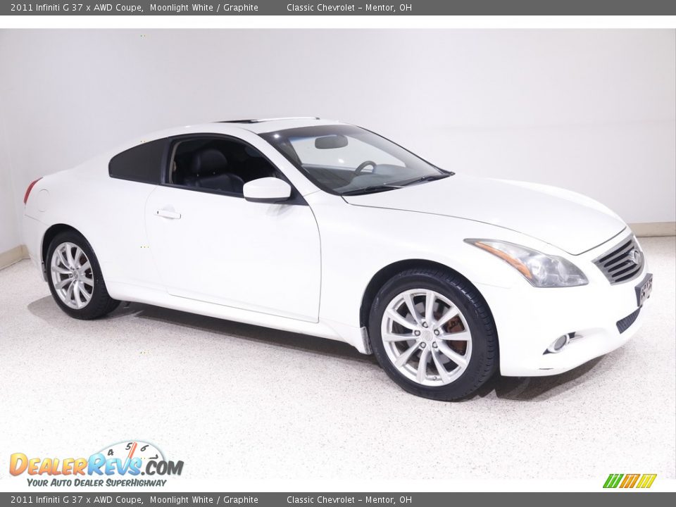 2011 Infiniti G 37 x AWD Coupe Moonlight White / Graphite Photo #1