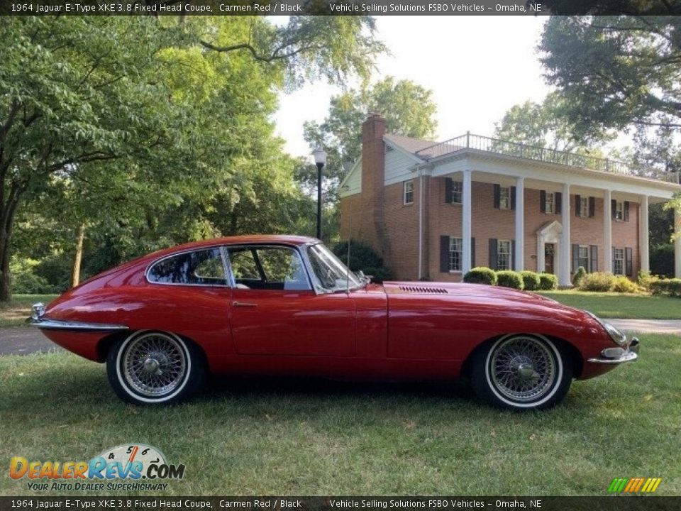 Carmen Red 1964 Jaguar E-Type XKE 3.8 Fixed Head Coupe Photo #9