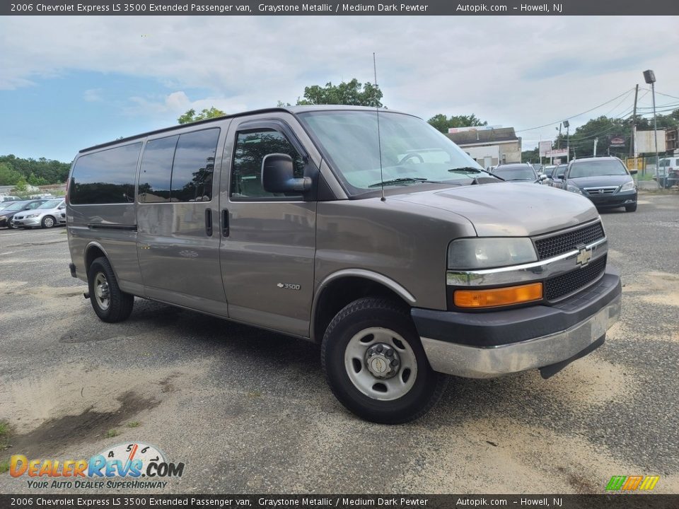 2006 Chevrolet Express LS 3500 Extended Passenger van Graystone Metallic / Medium Dark Pewter Photo #1