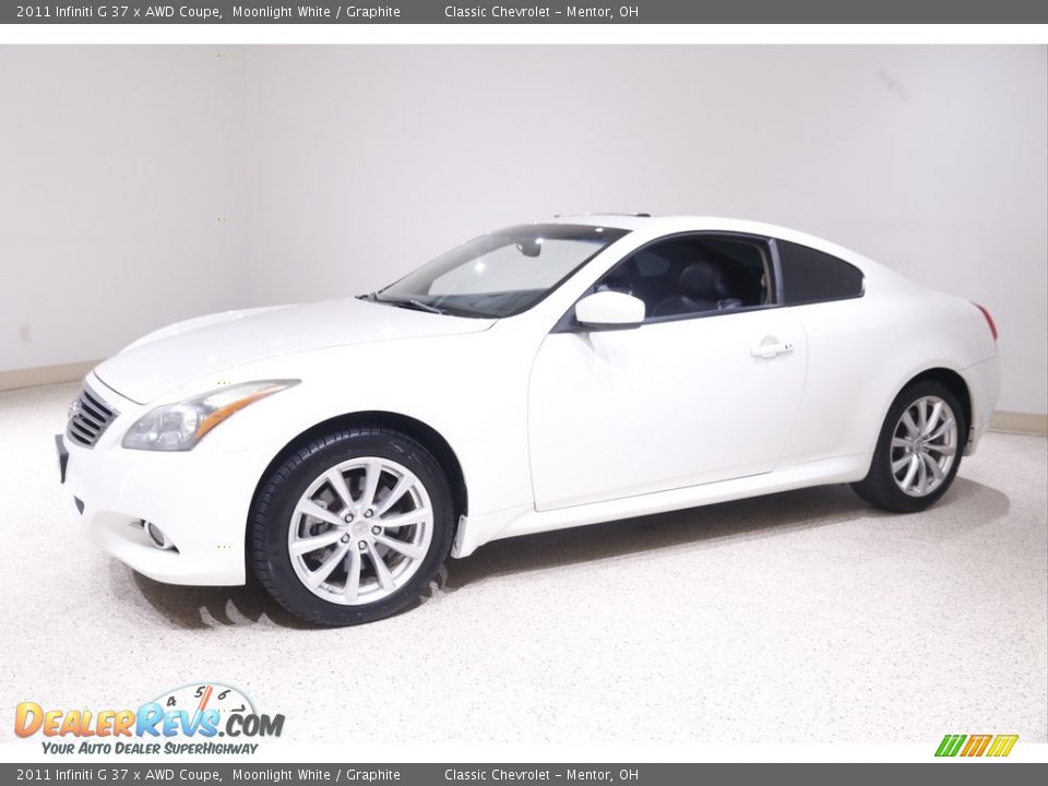 2011 Infiniti G 37 x AWD Coupe Moonlight White / Graphite Photo #3